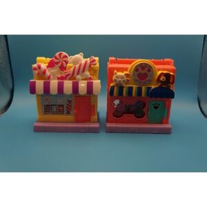 Fisher Price Little People Play Set Sweet Shoppe Pet Store Mini Houses